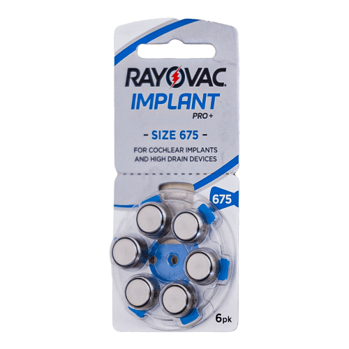 Baterii auditive Rayovac Implant Pro+.